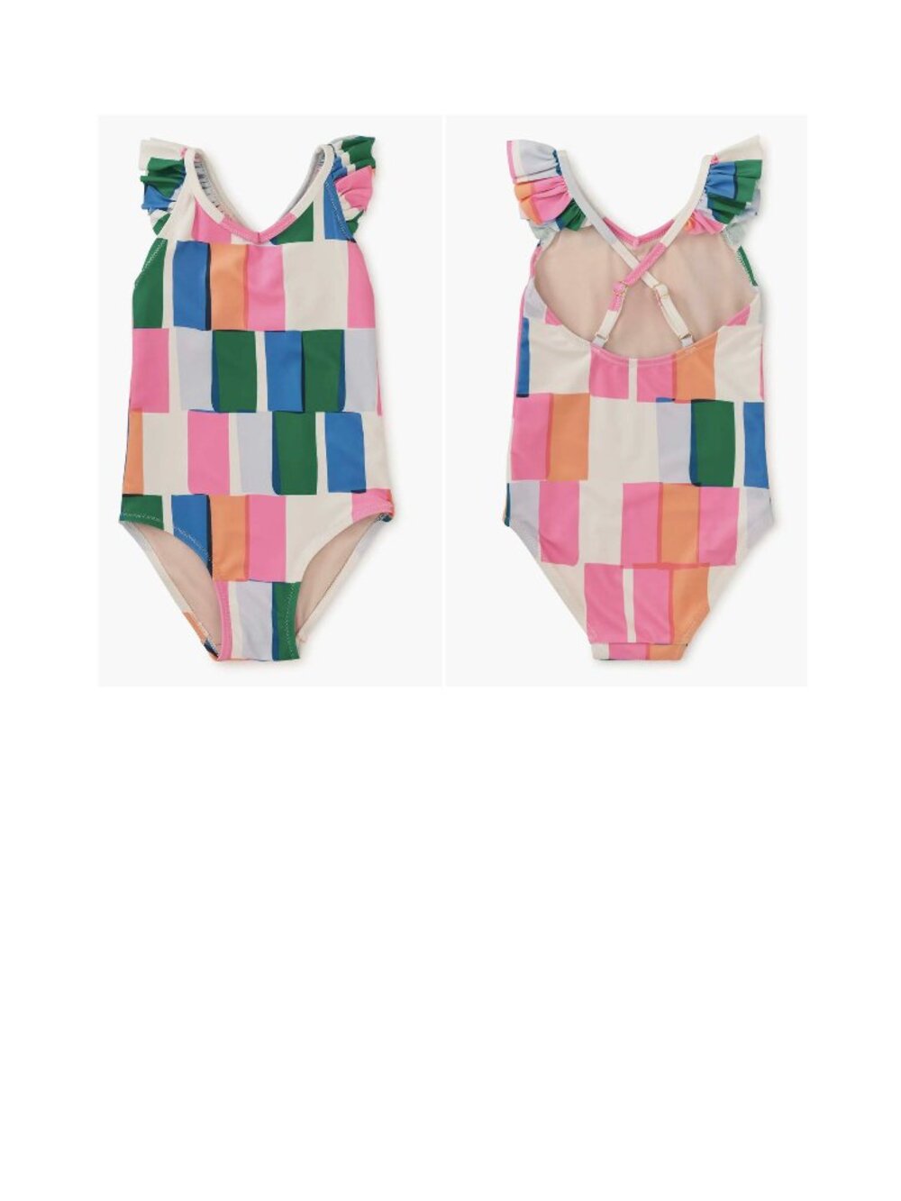 Ruffle One-Piece Swimsuit Tea Collection UPF 50+